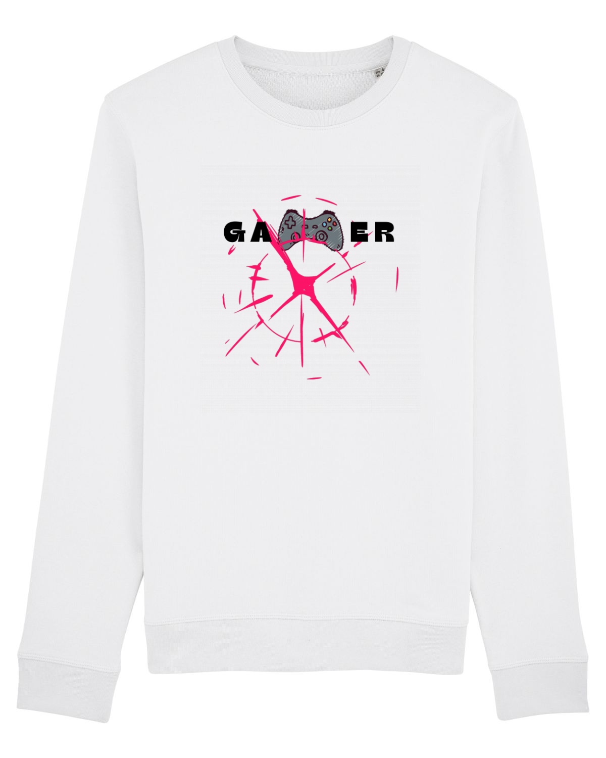Bluză mânecă lungă Unisex Rise White