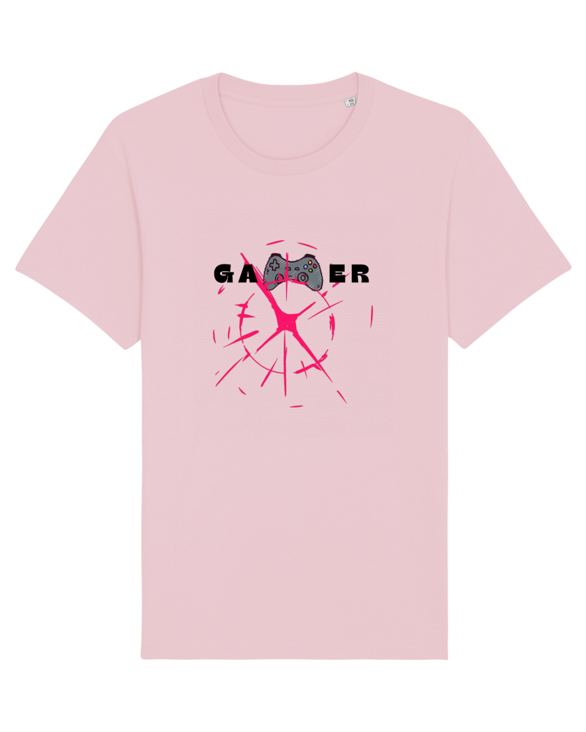 Tricou mânecă scurtă Unisex Rocker Cotton Pink