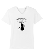 OFER SARCASM GRATUIT Tricou mânecă scurtă guler V Bărbat Presenter