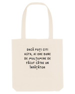 DACĂ POȚI CITI Sacoșă textilă