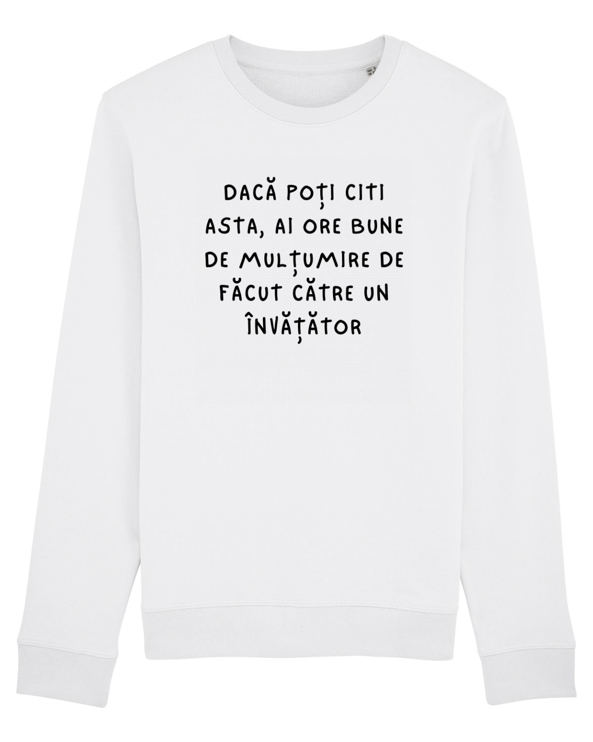 Bluză mânecă lungă Unisex Rise White
