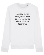 DACĂ POȚI CITI Bluză mânecă lungă Unisex Rise