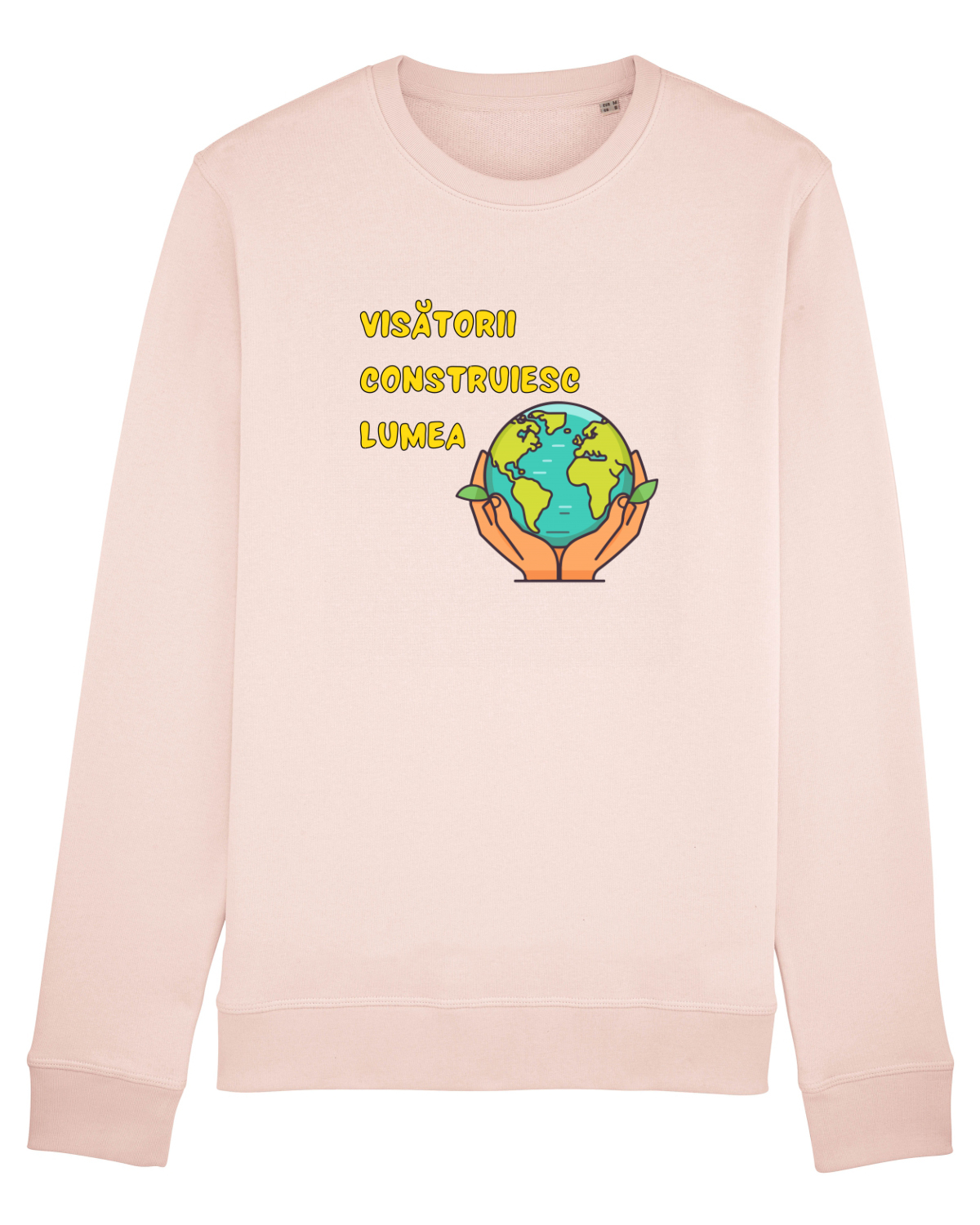 Bluză mânecă lungă Unisex Rise Candy Pink
