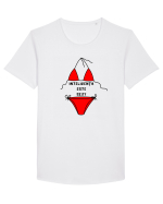 INTELIGENȚA ESTE SEXY Tricou mânecă scurtă guler larg Bărbat Skater