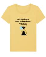 RĂBDARE - AȘTEPTARE Tricou mânecă scurtă guler larg fitted Damă Expresser