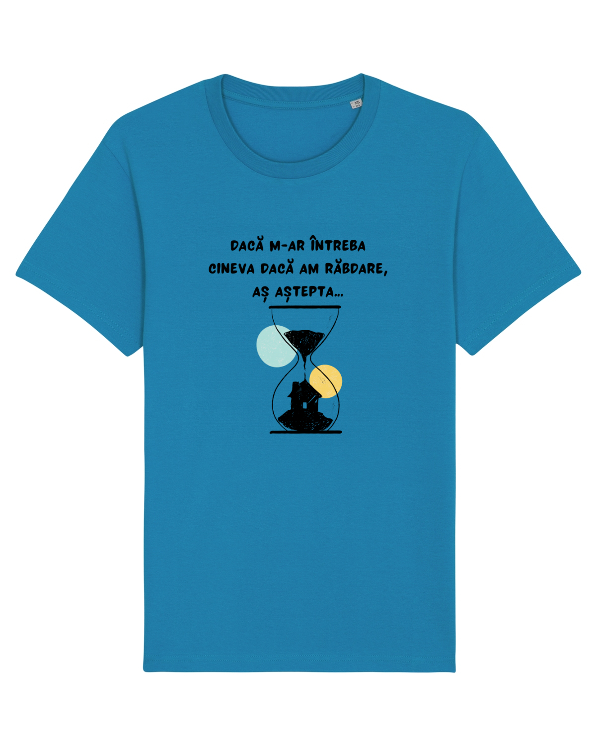 Tricou mânecă scurtă Unisex Rocker Azur