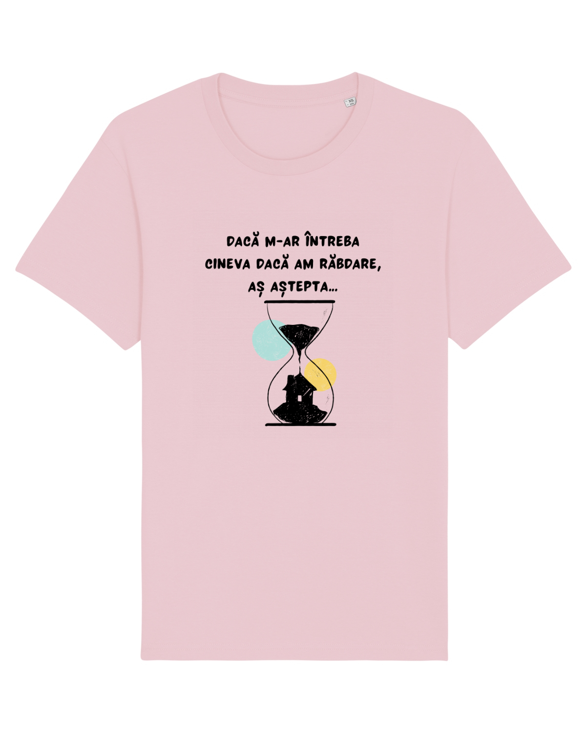 Tricou mânecă scurtă Unisex Rocker Cotton Pink