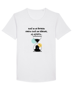 RĂBDARE - AȘTEPTARE Tricou mânecă scurtă guler larg Bărbat Skater