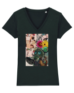 Abstract life Tricou mânecă scurtă guler V Damă Evoker