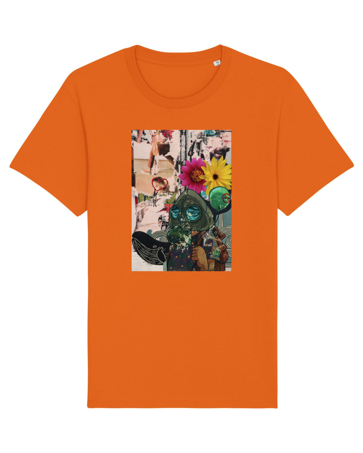Tricou mânecă scurtă Unisex Rocker Bright Orange