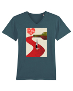 Love weekend Tricou mânecă scurtă guler V Bărbat Presenter