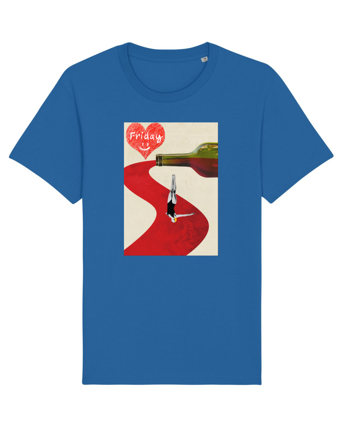 Tricou mânecă scurtă Unisex Rocker Royal Blue