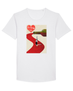 Love weekend Tricou mânecă scurtă guler larg Bărbat Skater