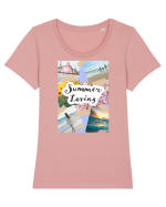 Summer Loving Tricou mânecă scurtă guler larg fitted Damă Expresser
