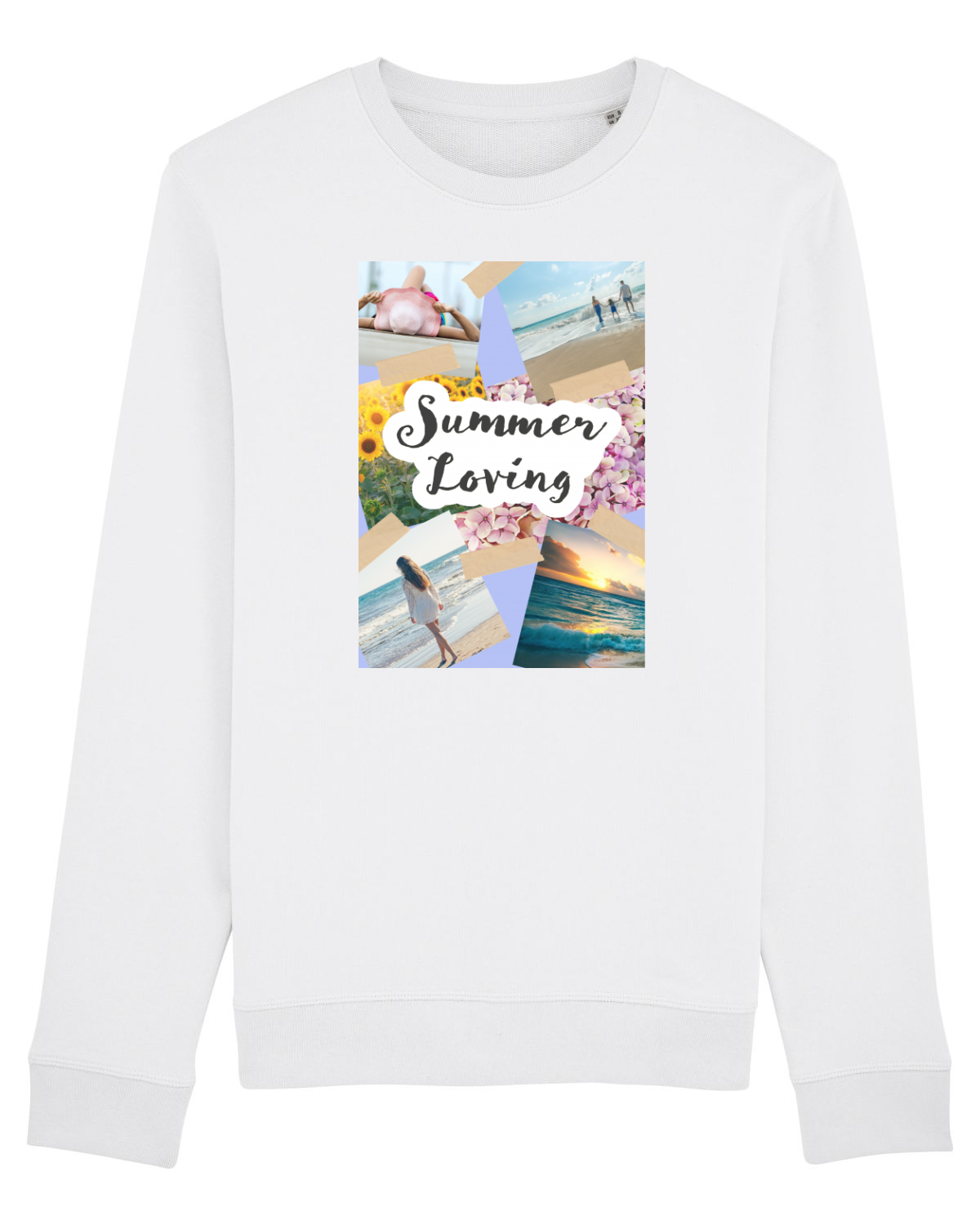Bluză mânecă lungă Unisex Rise White