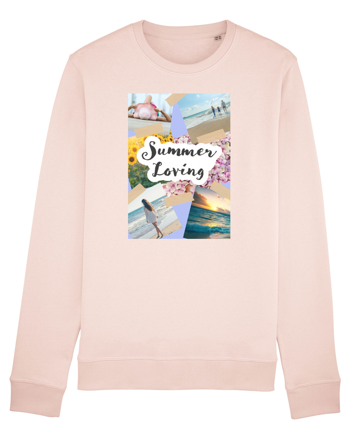 Bluză mânecă lungă Unisex Rise Candy Pink