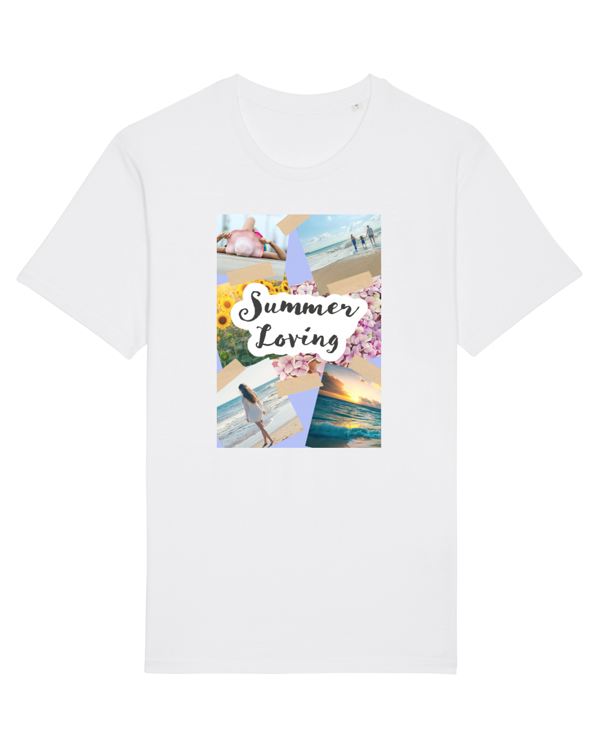 Tricou mânecă scurtă Unisex Rocker White