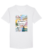 Summer Loving Tricou mânecă scurtă guler larg Bărbat Skater