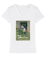 I am a free spirit Tricou mânecă scurtă guler V Damă Evoker