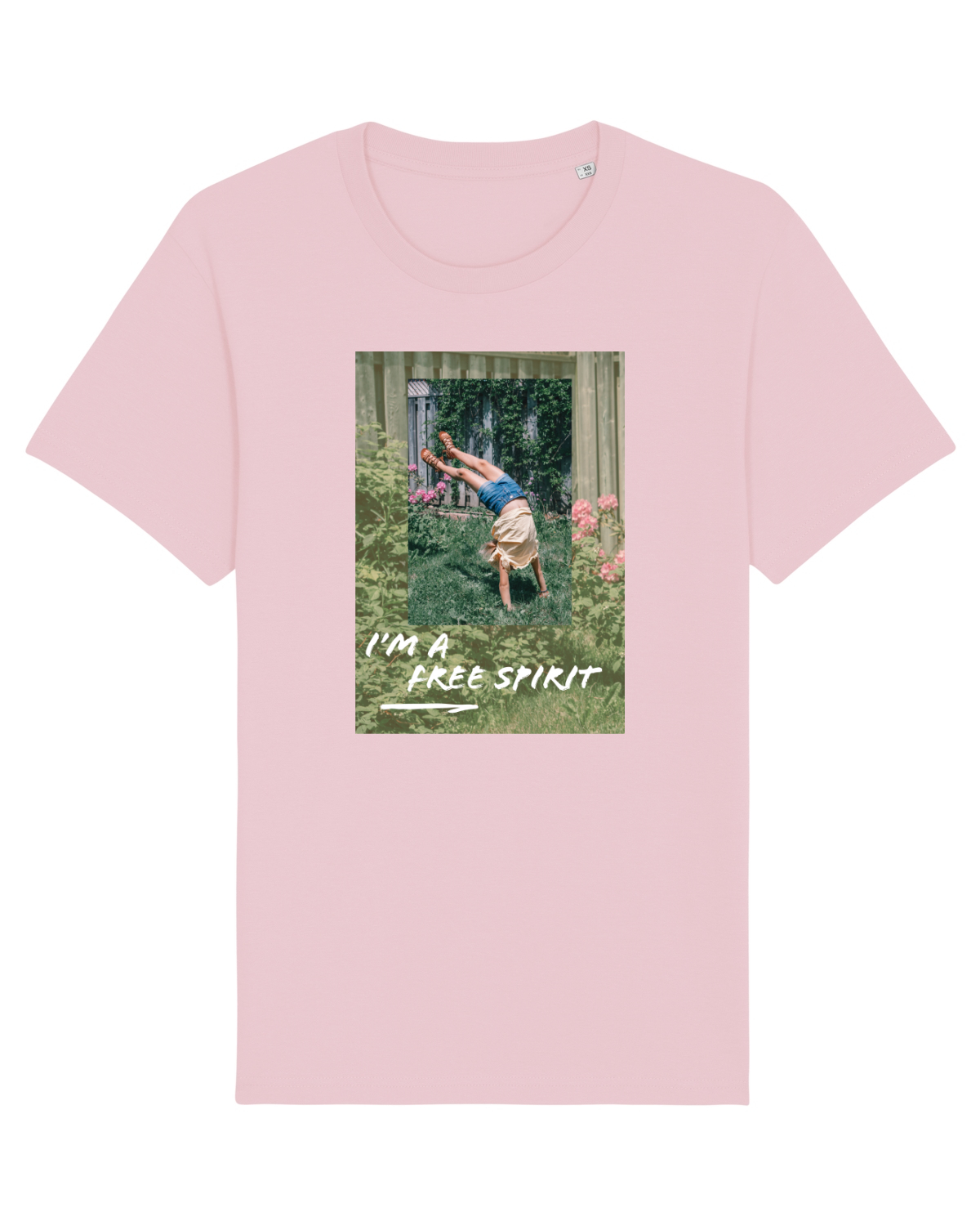 Tricou mânecă scurtă Unisex Rocker Cotton Pink