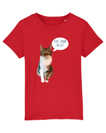 Cute Cat message Red