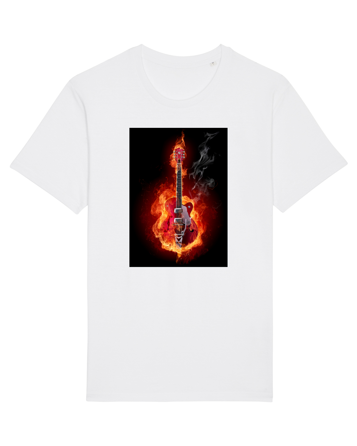 Tricou mânecă scurtă Unisex Rocker White