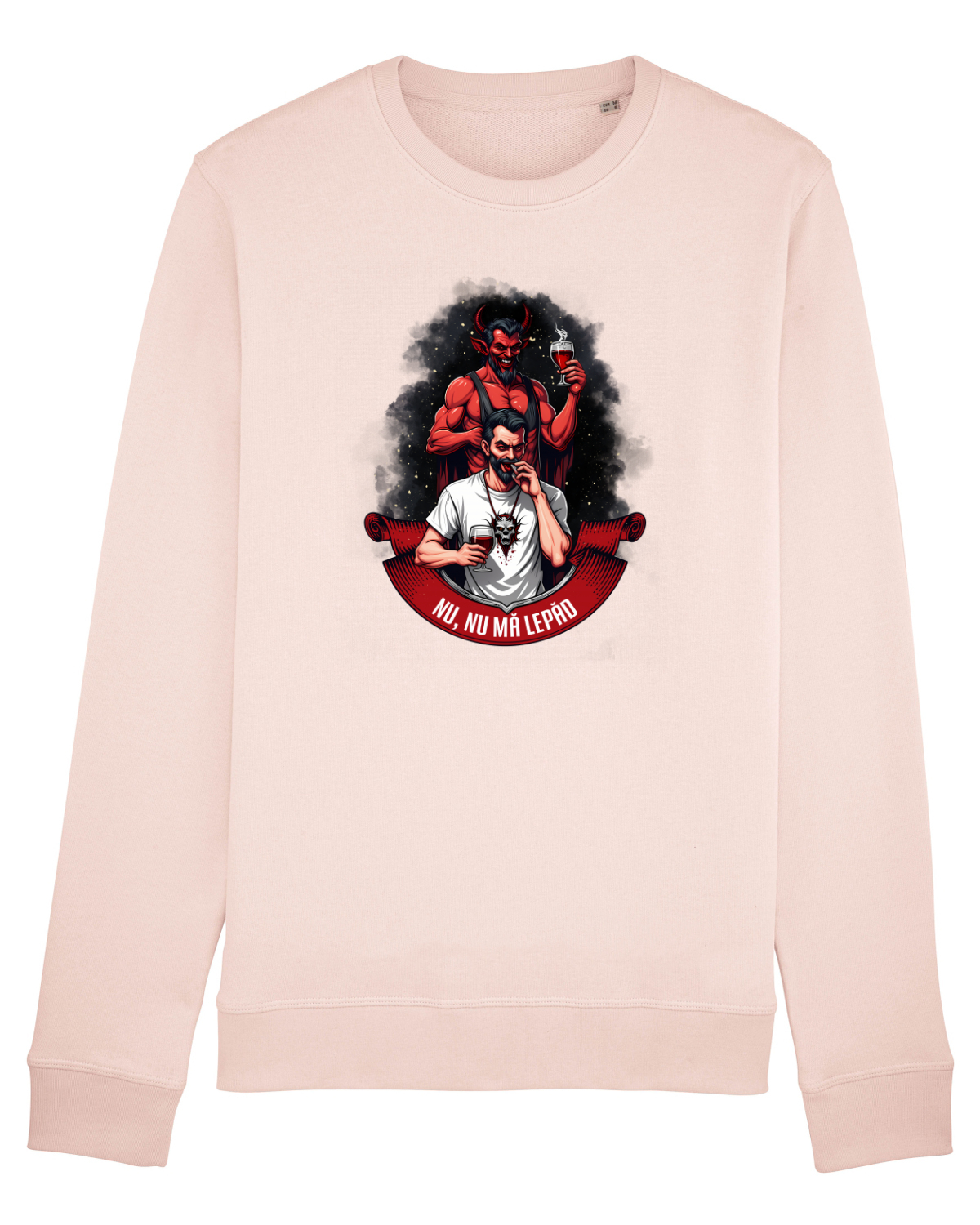 Bluză mânecă lungă Unisex Rise Candy Pink