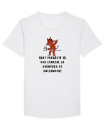 DRĂCUȘOR PREGATIT - HALLOWEEN Tricou mânecă scurtă guler larg Bărbat Skater