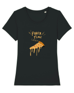 PARTY TIME - PIZZA Tricou mânecă scurtă guler larg fitted Damă Expresser