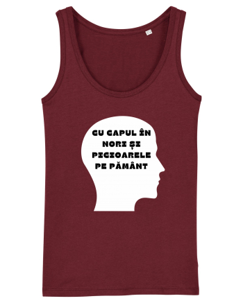 CU CAPUL ÎN NORI Burgundy