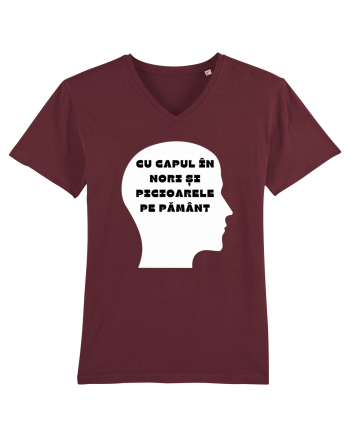 CU CAPUL ÎN NORI Burgundy