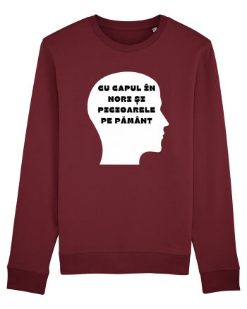 CU CAPUL ÎN NORI Burgundy