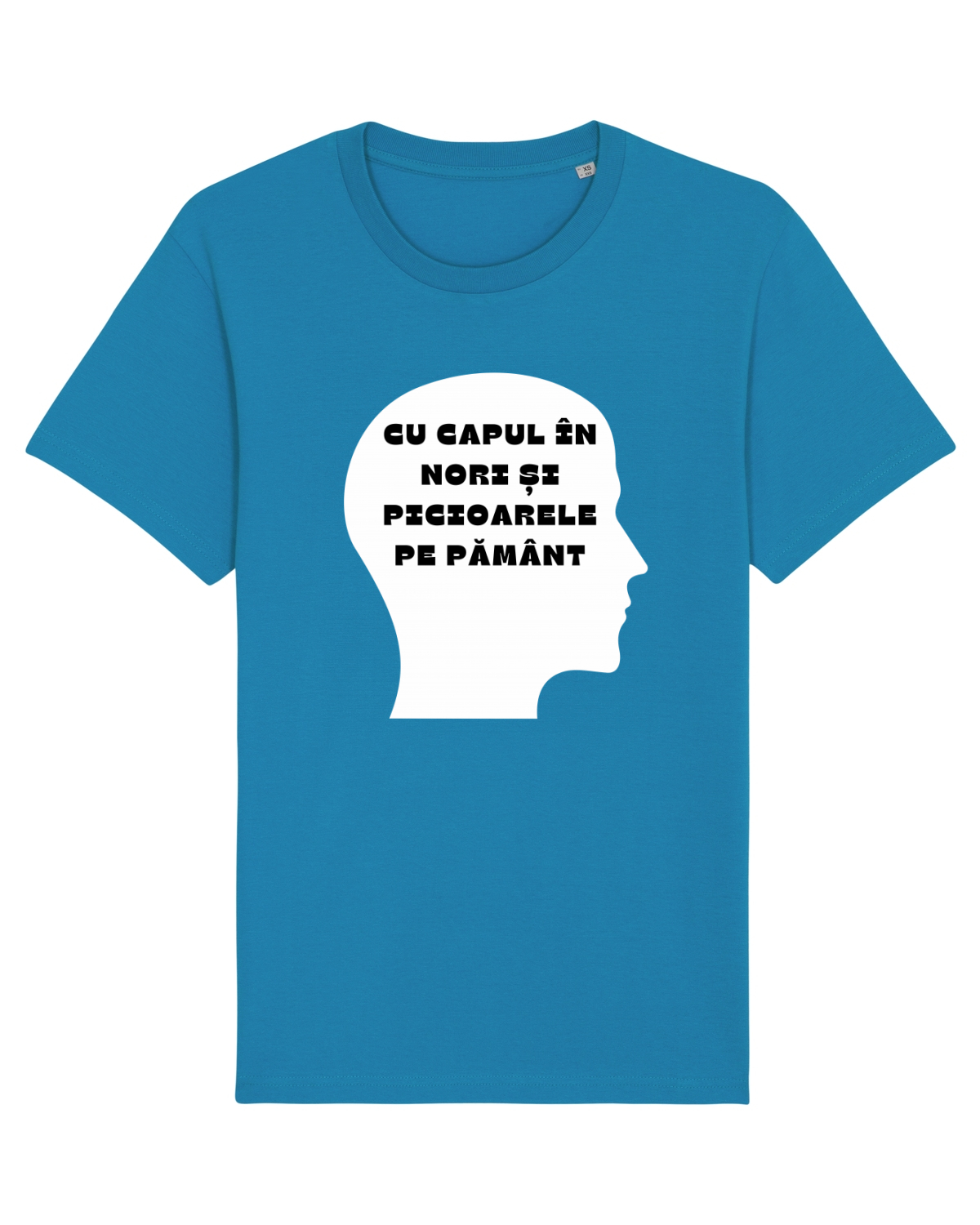 Tricou mânecă scurtă Unisex Rocker Azur