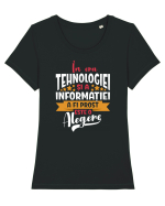 A fi prost Tricou mânecă scurtă guler larg fitted Damă Expresser