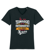 A fi prost Tricou mânecă scurtă guler V Bărbat Presenter