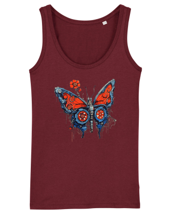Fluture robot Burgundy