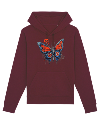 Fluture robot Burgundy