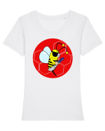 Albinuță cu idei Tricou mânecă scurtă guler larg fitted Damă Expresser