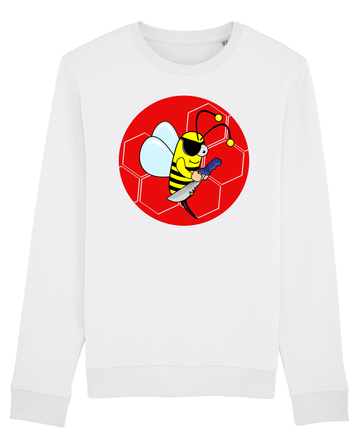 Bluză mânecă lungă Unisex Rise White