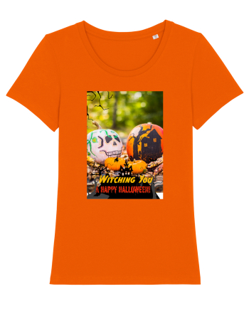 Witching you a happy Halloween Bright Orange