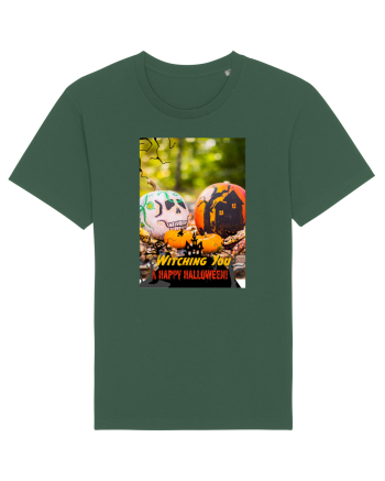 Witching you a happy Halloween Bottle Green
