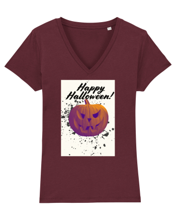 Happy Halloween Burgundy
