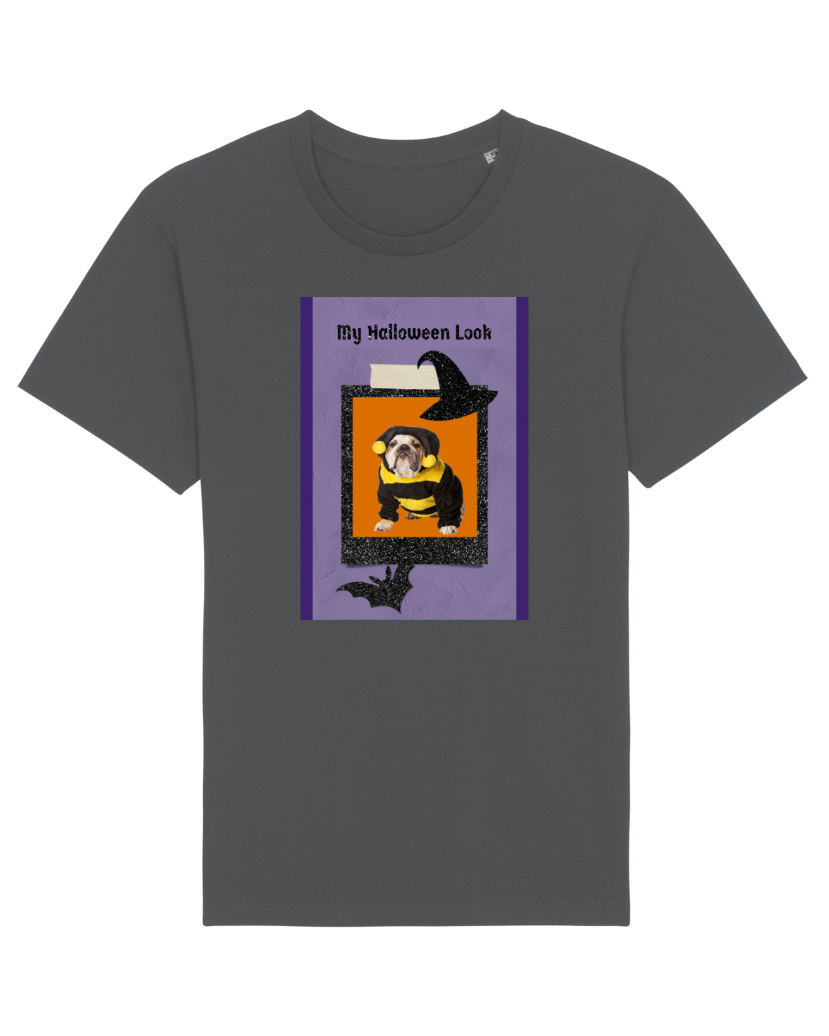 Tricou mânecă scurtă Unisex Rocker Anthracite