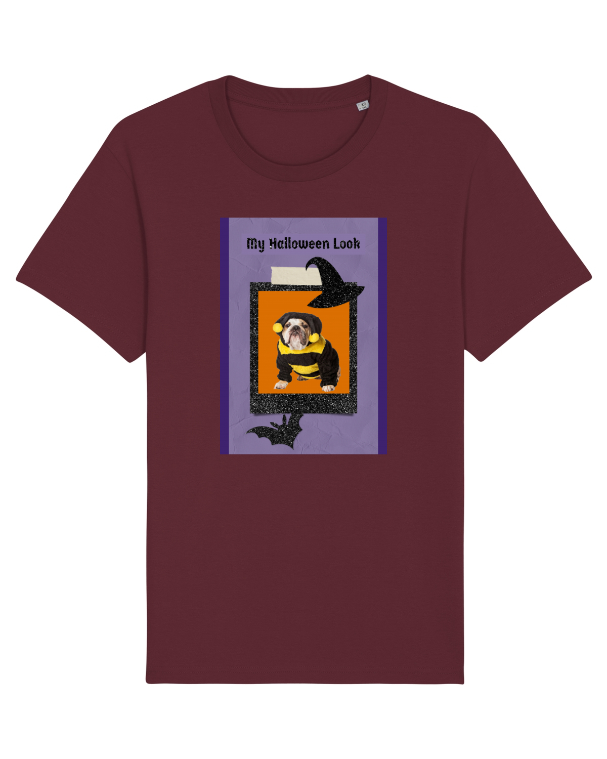 Tricou mânecă scurtă Unisex Rocker Burgundy