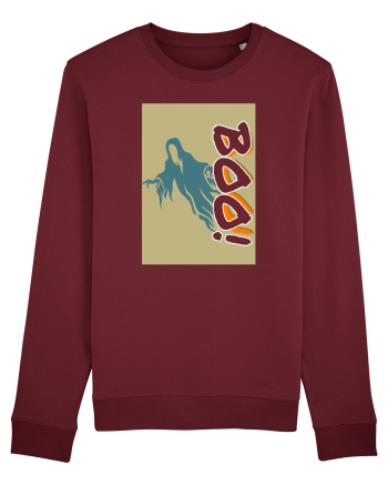 boo Halloween Burgundy