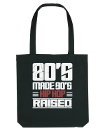 80's Made 90's Hip Hop Raised distressed Sacoșă textilă