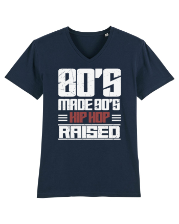 80's Made 90's Hip Hop Raised distressed French Navy