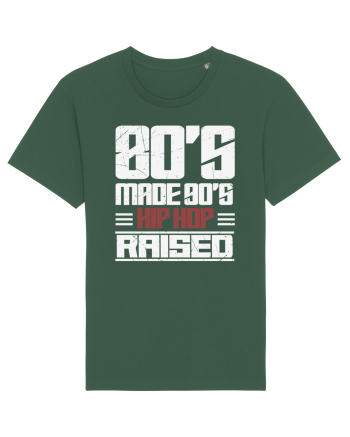 80's Made 90's Hip Hop Raised distressed Bottle Green