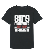 80's Made 90's Hip Hop Raised distressed Tricou mânecă scurtă guler larg Bărbat Skater