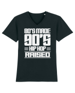 80's Made 90's Hip Hop Raised Tricou mânecă scurtă guler V Bărbat Presenter